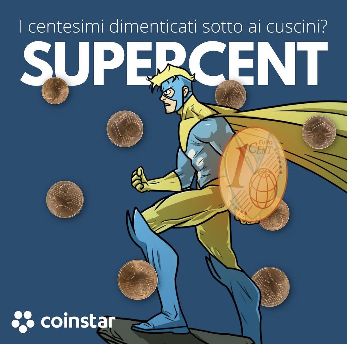 CoinstarIT's tweet photo. I centesimi dimenticati sotto ai cuscini? 🛋️🪙
Nessun problema: ci pensa #SuperCent!
Trasforma le monetine inutilizzate in valore reale con Coinstar. https://t.co/bI1M7zTjk7