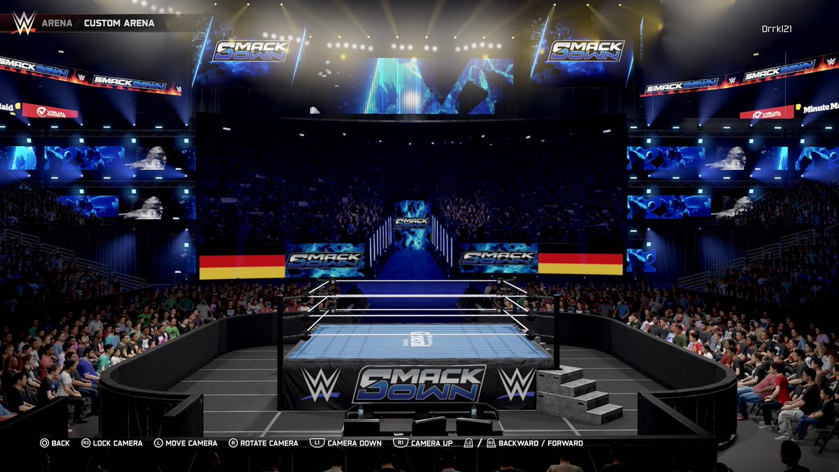 ORRKL2002's tweet image. NEW UPLOAD — SmackDown ’26: Berlin, Germany 🇩🇪🗡️
📍 Uber Arena

A fully re-created SmackDown experience built with accuracy and innovation.
Lighting, sponsor placement, fog density, and stage details precisely mirror the January 9, 2026 SmackDown broadcast. Every image and…