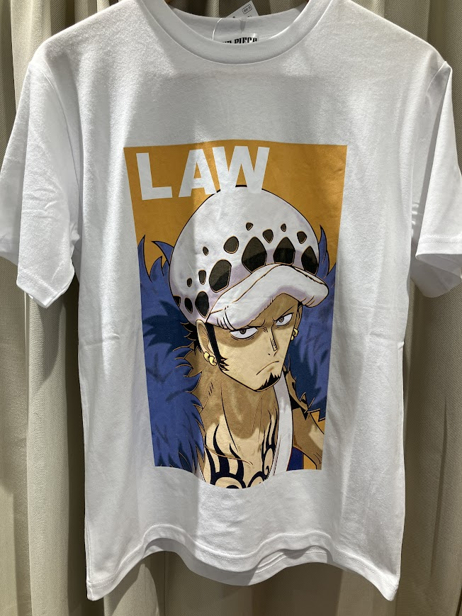 再入荷】 Tシャツ トラファルガー・ロー WHITE サイズ：S/M/XL 各4,950