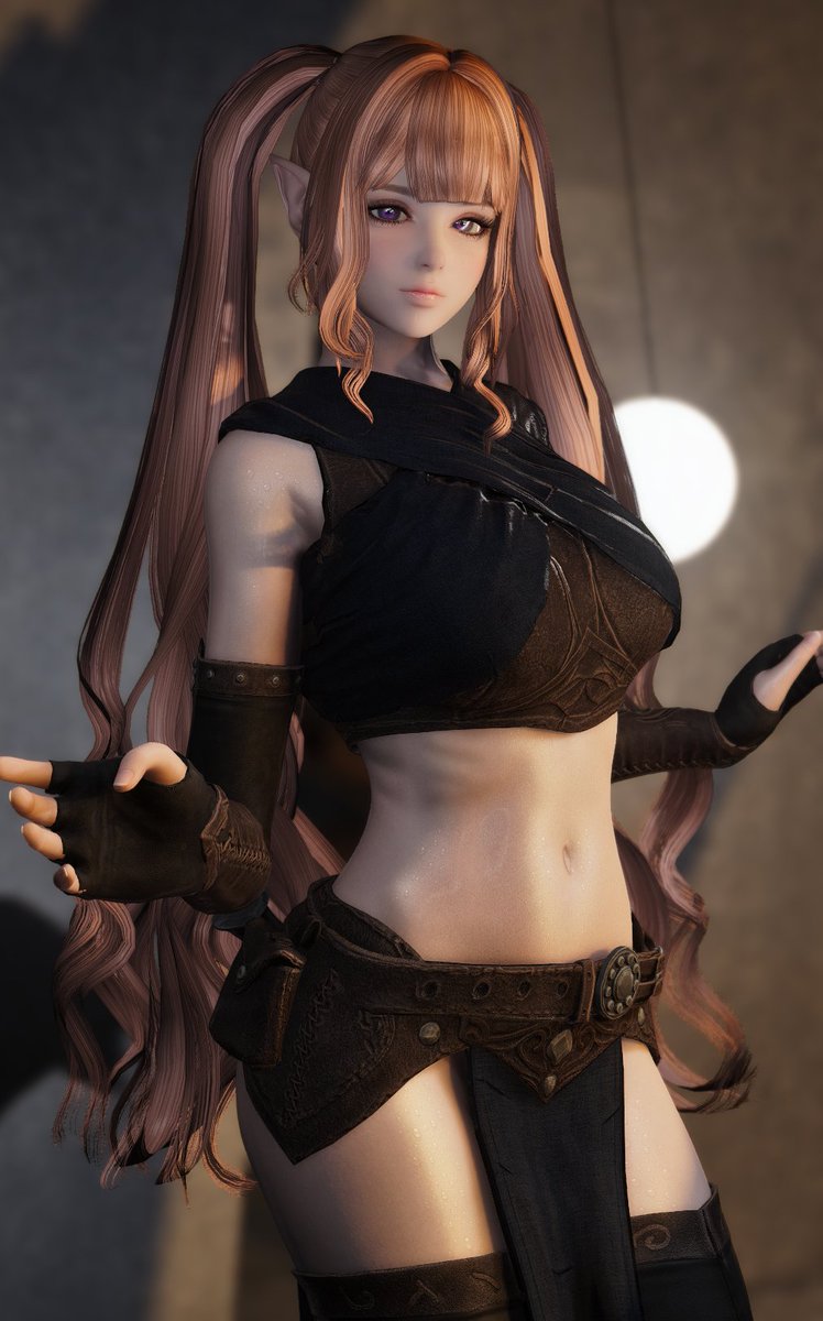 sacchantan's tweet image. Obi's Zamorian Thief Armor☺️
#SkyrimSE