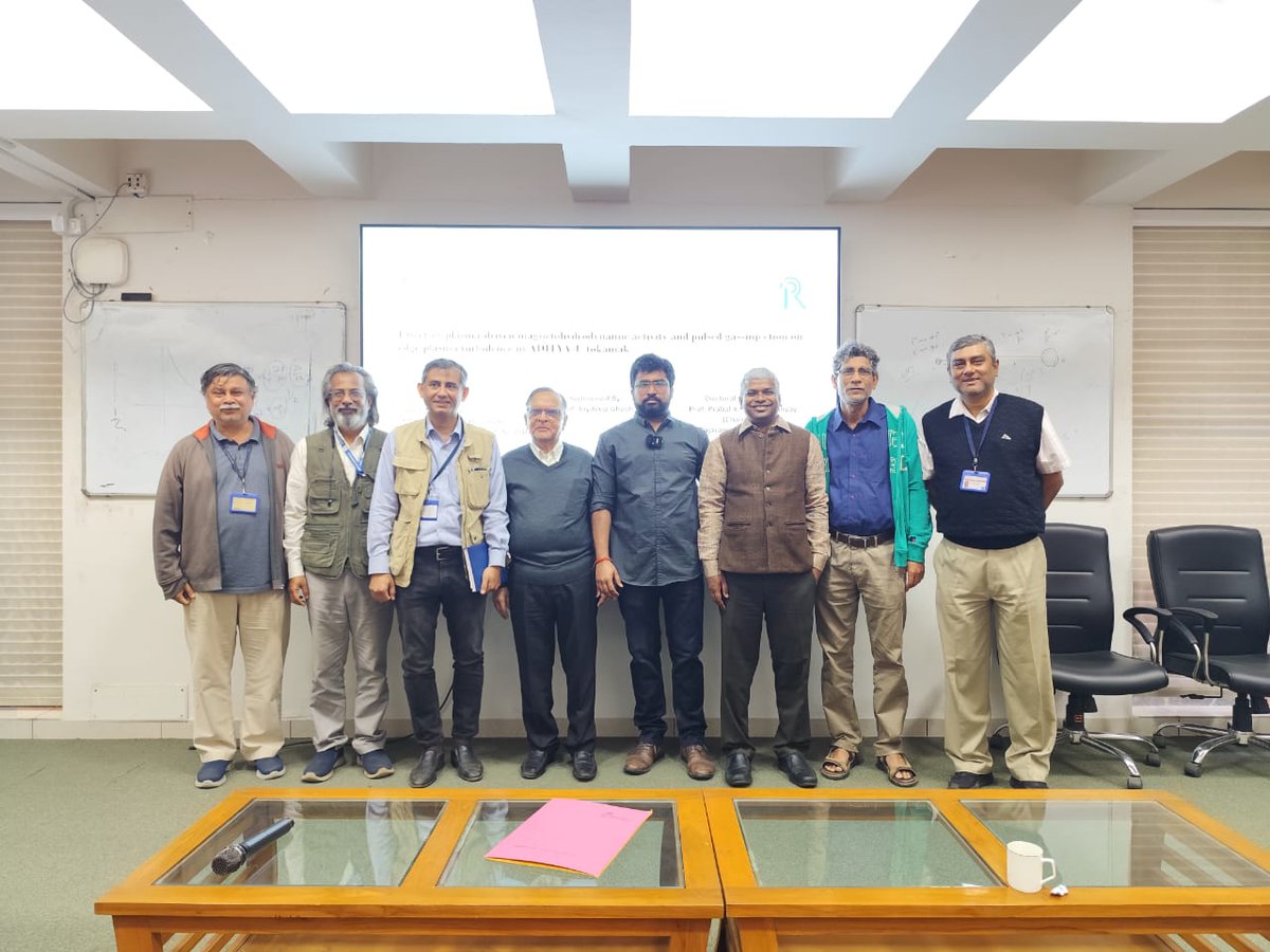 IiscPtg's tweet photo. “It is always a great pleasure to meet old friends and respected seniors.  @ Institute  for Plasma Research, Gandhinagar https://t.co/OA2OUU7gPO
