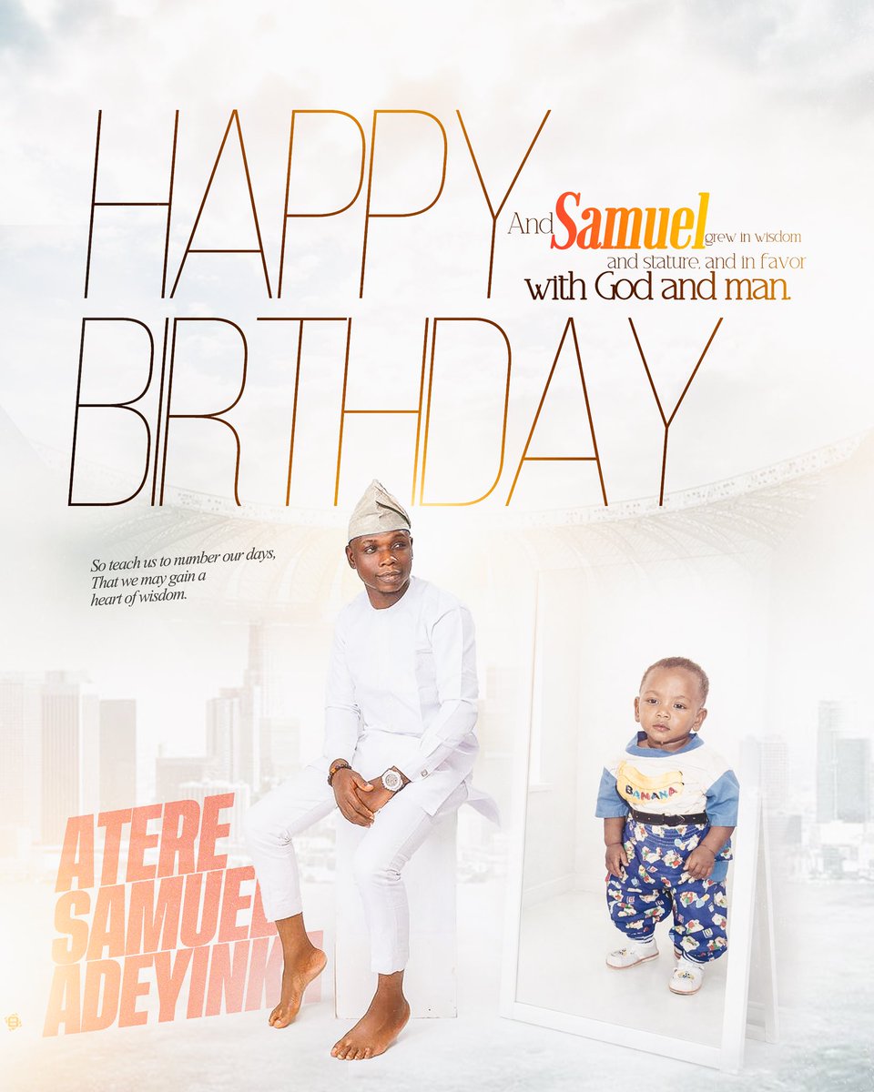 adeyinka_Sammy's tweet photo. Happy Birthday Sam!

You are growing so fast 🥹 https://t.co/LdtAk6ryID