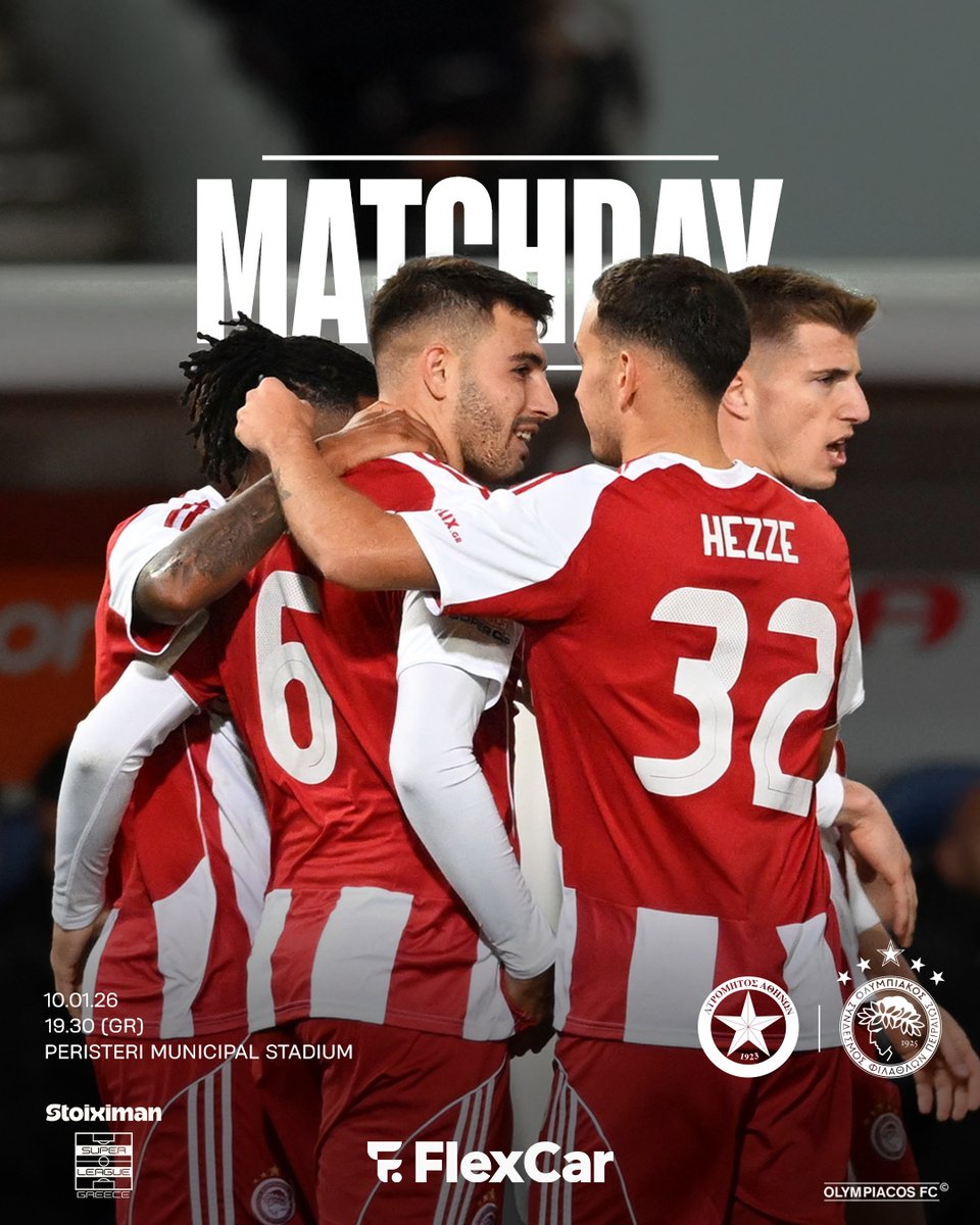 olympiacosfc's tweet image. ⚪️ 𝗠𝗔𝗧𝗖𝗛𝘿𝘼𝙔 🔴

🆚 Atromitos​
🕟 19:30 (GR)
🏆 Stoiximan Super League
📌 Peristeri Municipal Stadium
📺 Novasports Prime