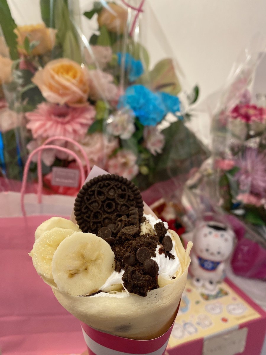 smc0526's tweet photo. バナナオレオチョコ🍌🍫
5周年おめでとう!今年もたくさんお世話になります☺️
#ちろクレープ
#chirocrepes https://t.co/nKMeh0tDni