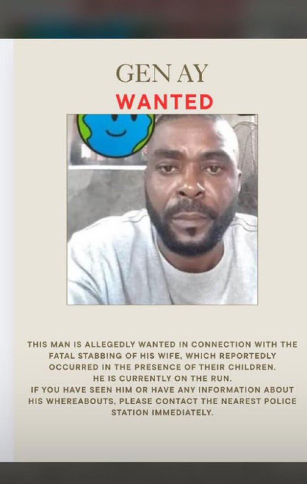 Nimisioluwa's tweet image. Wanted! Wanted!! Wanted!!!

This man brutally k!ll3d his wife at River Valley estate last night. He st@bbed her multiple times in her butt and tore her breast apart right in front of their kids, she d!ed on her way to the hospital. 

If seen or have any information about him…