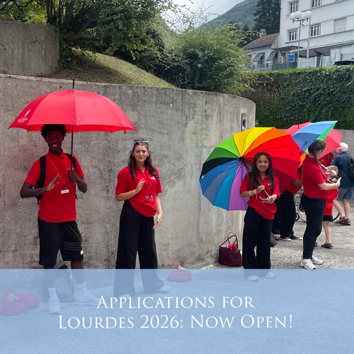 Applications are now open for our 2026 Lourdes Pilgrimage! Each year, more than 700 pilgrims travel to Lourdes with us, including our Redshirts (Years 10 &amp; 11), who explore what it means to be a Catholic, as a group, and serve others. 

Find out more: abdiocese.org.uk/lourdes