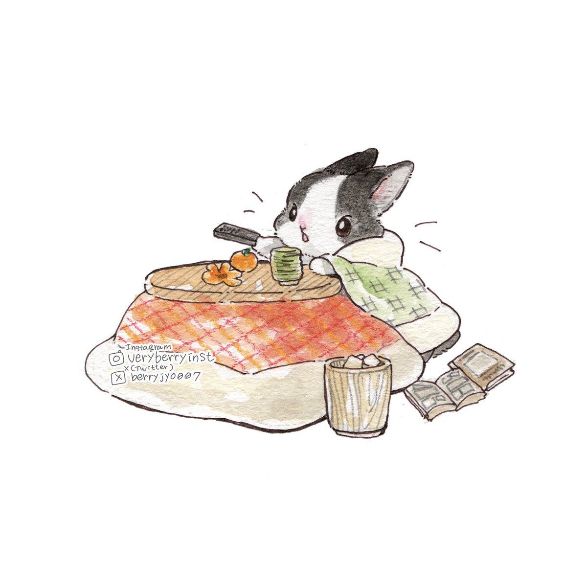 「さむいねぇ〜」|VeryBerry うさぎ星さん4/8-9出展のイラスト
