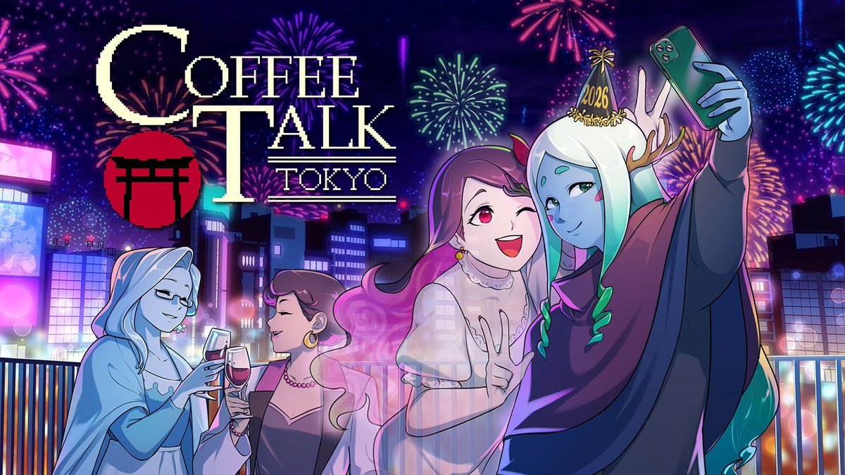 ChorusWorld's tweet image. 夜空に花火。
東京の街に流れる、やさしい時間。

2026年『コーヒートーク トーキョー』がオープン☕

夜のひとときと、あたたかな会話をあなたと一緒に。

👇ウィッシュリスト追加はこちらから
store.steampowered.com/app/3161220/Co…

#CoffeeTalkTokyo #CoffeeTalk #コーヒートークトーキョー #コーヒートーク
