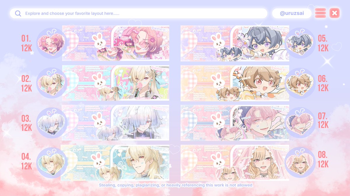 uruzsai's tweet image. Help rt lagi boleh ? Makasih ✨💕

Haloo ~ Koogi ada layout ridi 2D niih (Genshin, HSR, Wuwa, Zzz, Animanga) ~
Price on pict iyaa ✨✨
Bisa di take langsung by DM ✨ 

Lessgooo jajan 💕
#zonauang #zonajajan