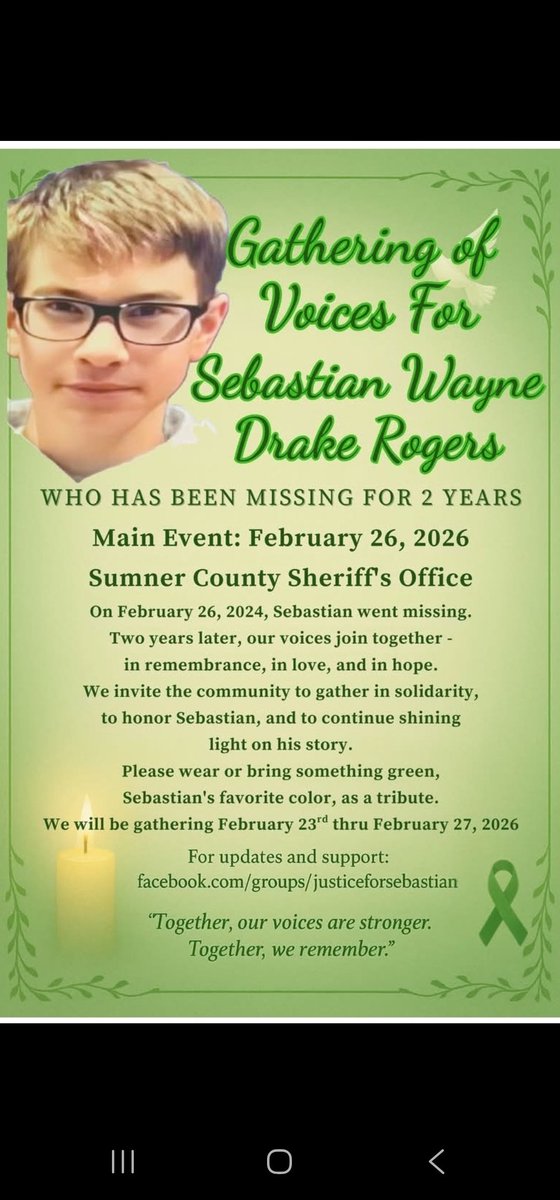 OakesBo's tweet photo. @DogBountyHunter Dog, Sebastians Army would be so graceful if you could show up in support for Sebastian Rogers for the 2 yr mark of his disappearance. Thank you so much. Seth needs all the support he can get right now. https://t.co/AZ3YRVn0ak