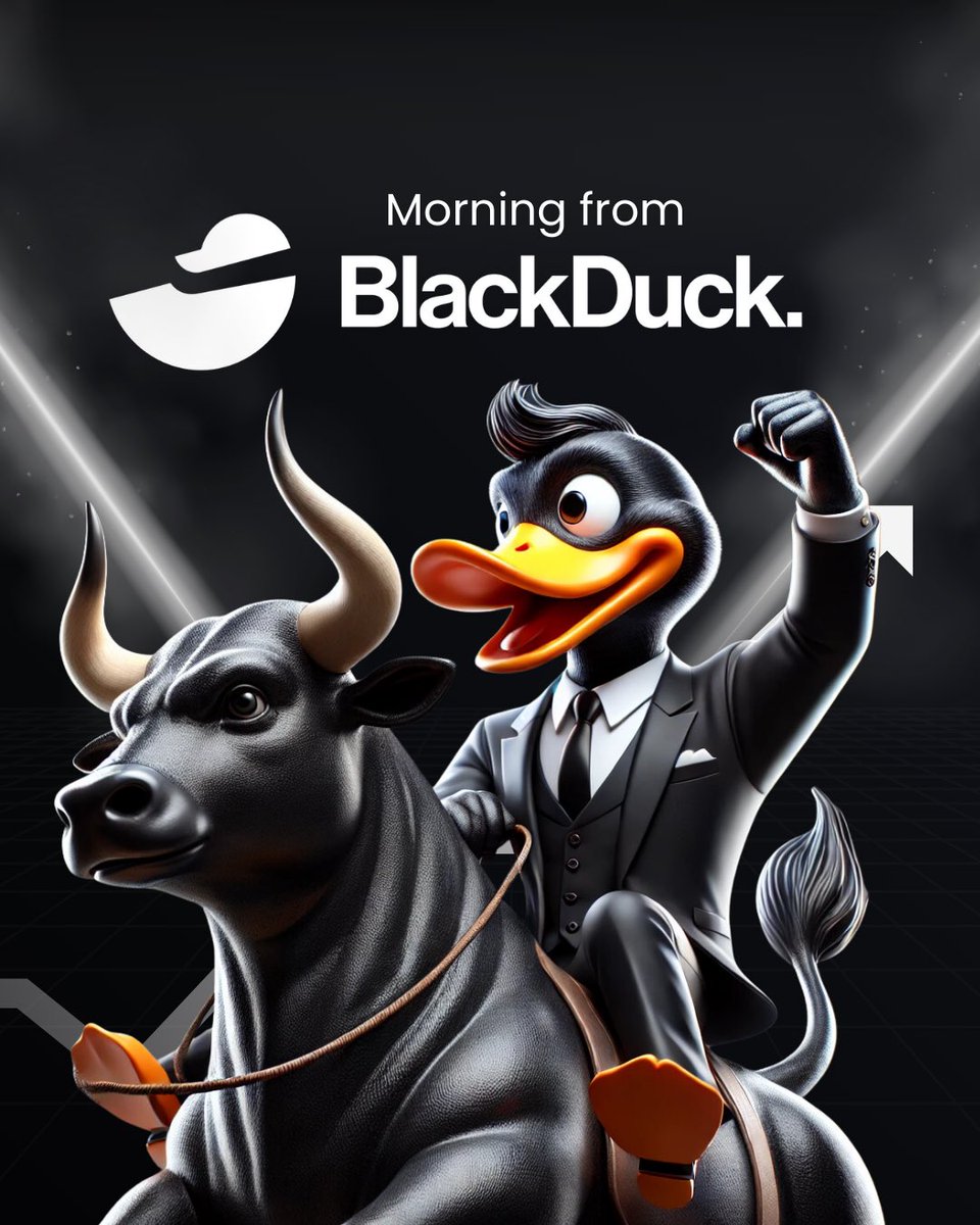 GM from BlackDuck 🦆

New day. New markets.
Utility running. Buybacks active.
Building quietly, growing steadily.

Let’s get after it. 🚀