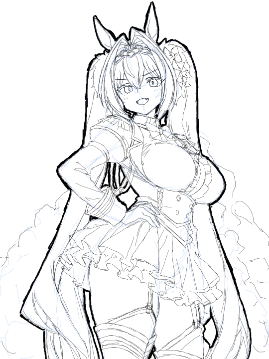 しばらくは絵柄を固めるため、ダスカの絵を中心に描いていきます。
次の絵は肌色多めなので、センシティブ設定で上げるかもです。
#ウマ娘 #ダイワスカーレット