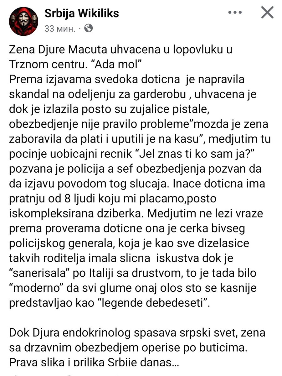 Pa se pitate posle odakle Djuri Macutu 4 stana? Kradu bre gde stignu....