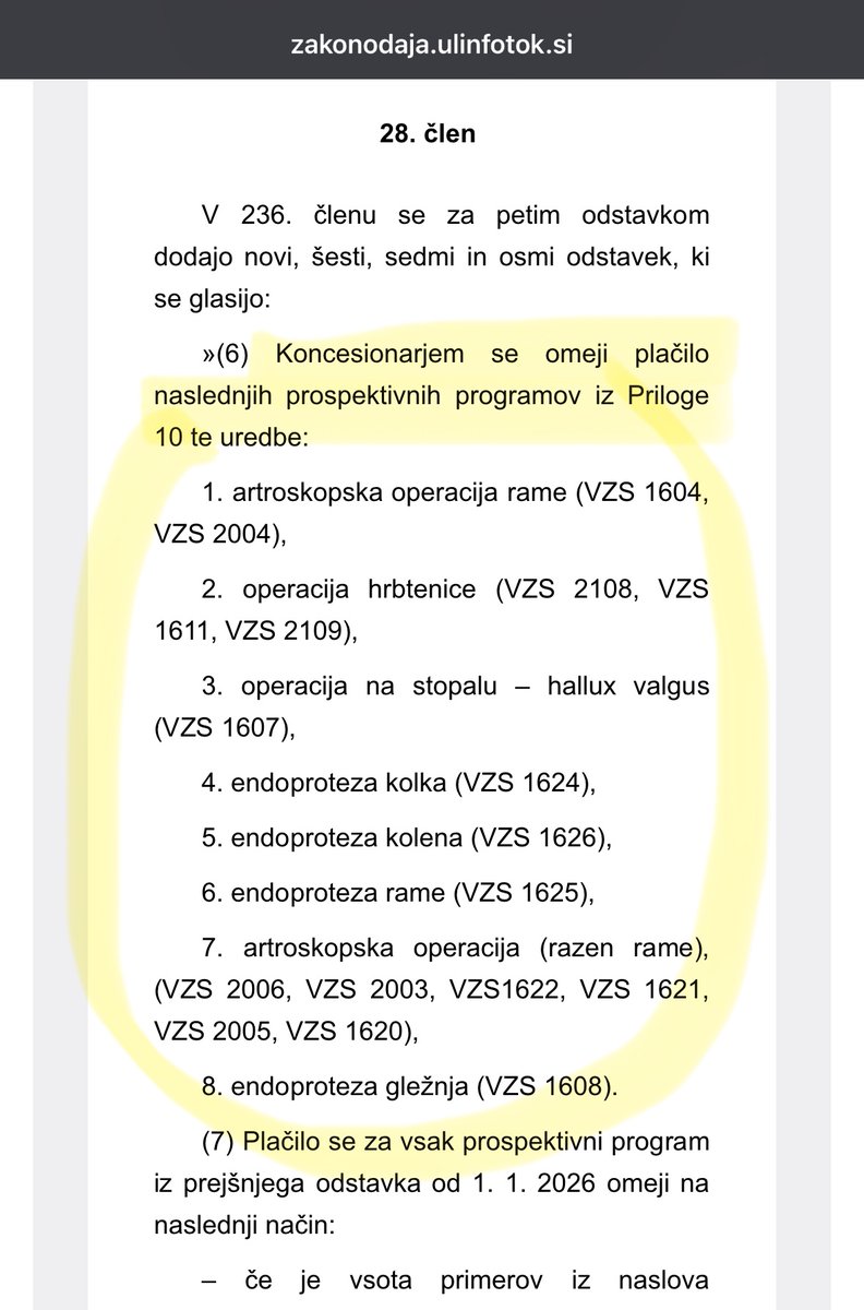 🤯  Na predbožični dan, 24.12., tik po ustavitvi novele ZZDej s strani Ustavnega sodišča, so koncesionarji dobili obvestilo <a href="/MinZdravje/">Ministrstvo za zdravje</a> , da se jim omeji izvajanje ortopedskih operacij, ki so bile doslej plačane po realizaciji, zgolj na letno kvoto, ki jo je plansko določil ZZZS.