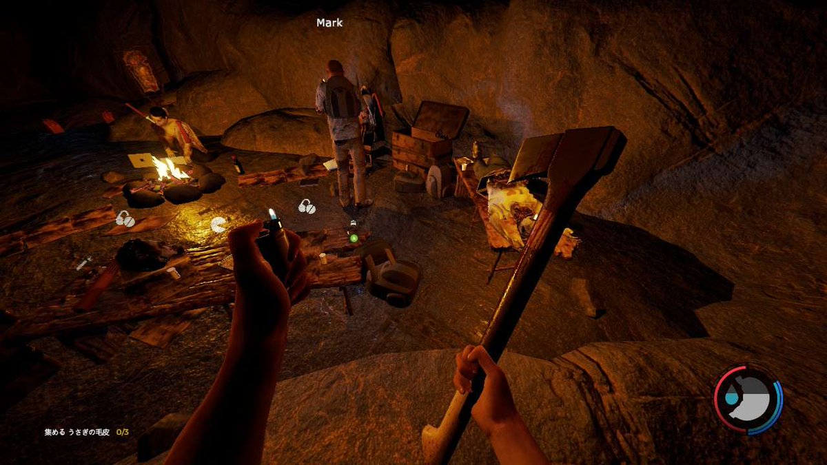 pingoapple's tweet image. Forest！マルチした🫶
序盤の強い斧＆
チェンソー手に入れた🥰
チェンソーマンになれる‼️

＆エイミー！の絵…
手に入れた！生きてるの？
気になるーーーー‼️♡
洞窟楽しすぎる🥹！！！！！！
#TheForest