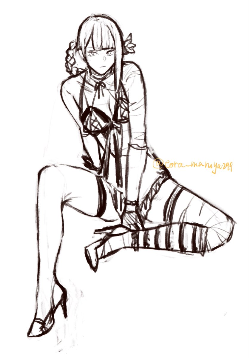 tora_maruya299's tweet image. 30分くらいで描く練習