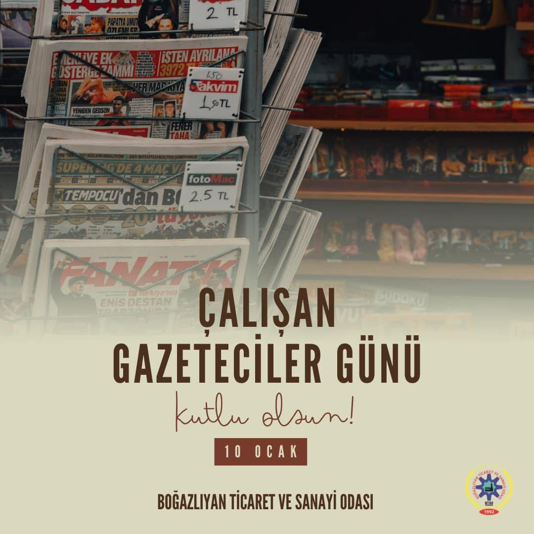 Tüm basın emekçilerimizin 10 Ocak Çalışan Gazeteciler Günü kutlu olsun.
#10OcakGazetecilerGünü