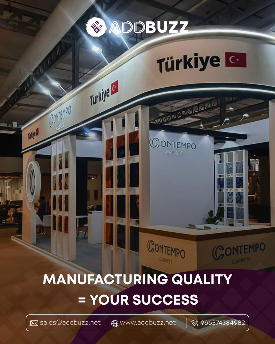 addbuzzsa's tweet image. Looking for an exhibition stand that wows visitors?
At #ADDBUZZ, we use premium materials and cutting-edge techniques for durable, stunning designs. Book your stand now!
📞 sales@addbuzz.net | 0574384982

#BoothManu #Exhibition