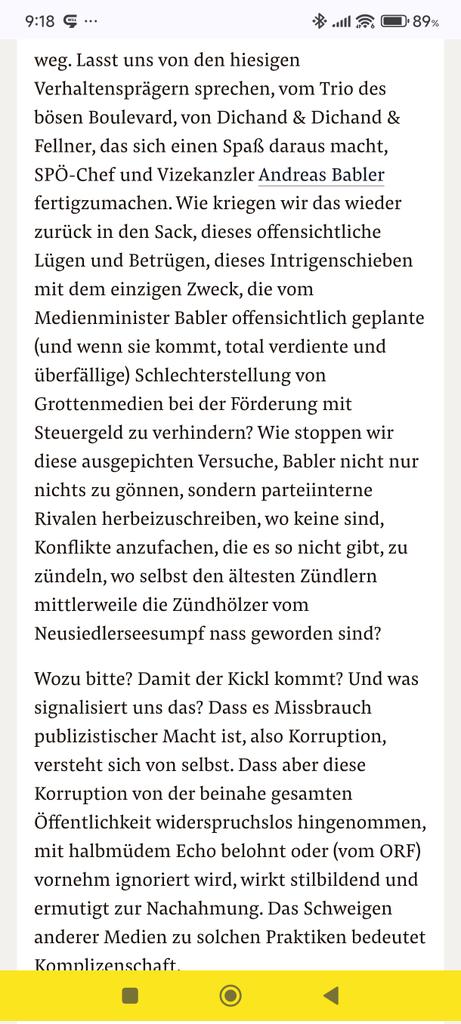 borninvienna's tweet photo. Armin Thurnher im Falter. https://t.co/B24bY94KMl