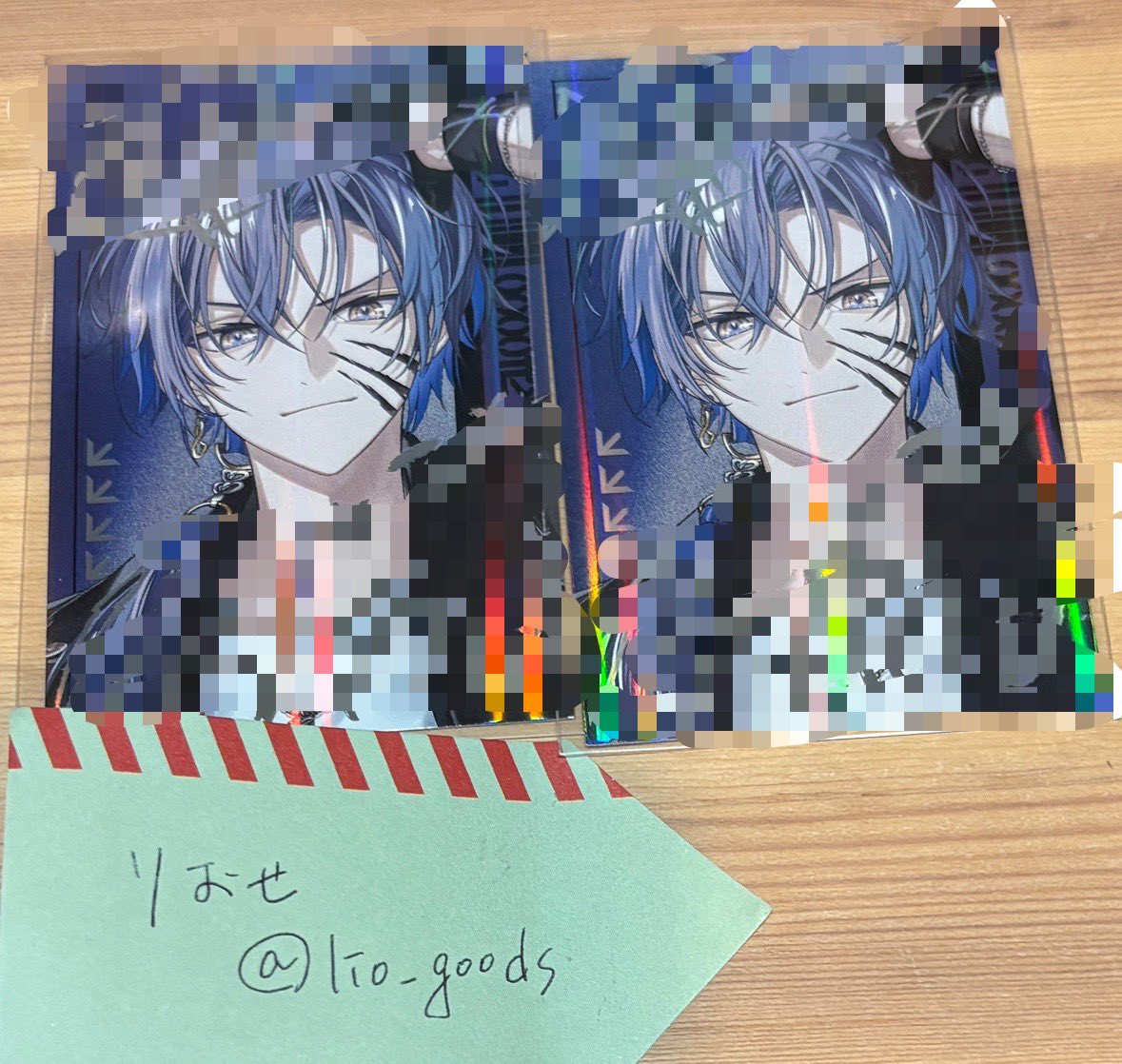 lio_goods's tweet photo. @jam__pudding @no_TL はじめまして、こんばんは。検索よりリプライ失礼いたします。画像のものを所持しております。ぎゃうverと2:2もしくは1:1の交換をお願いできないでしょうか？まとめてでなく申し訳ありません。ご検討のほどよろしくお願いします。(誤ってモザイク無しの画像を添付してしまったため再送失礼します) https://t.co/Up88WhKbQW