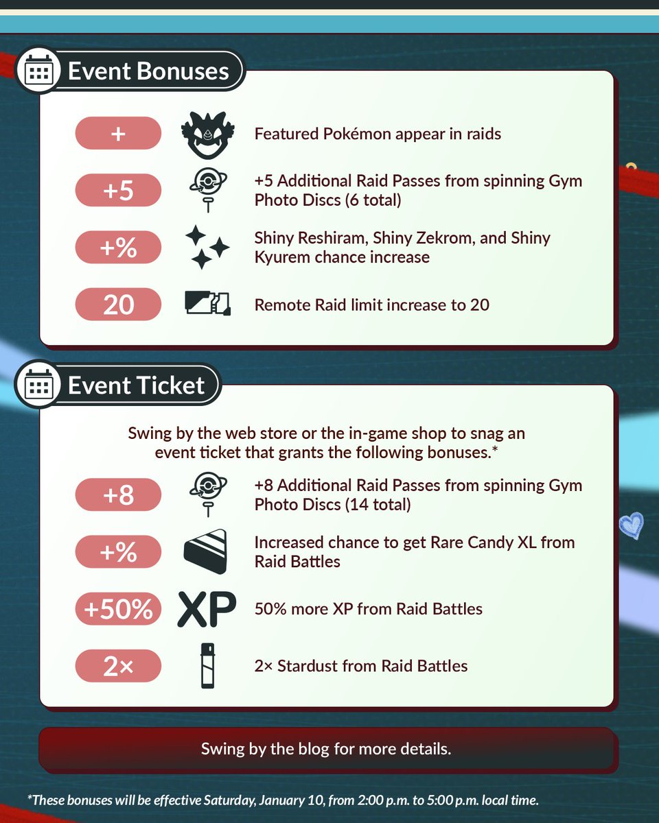 They soar across the skies...
Reshiram, Zekrom, Black Kyurem, and White Kyurem have been sighted! 

What are your best tips for taking on these legendary Pokémon during Kyurem Fusion Raid Day? 💪💬👇