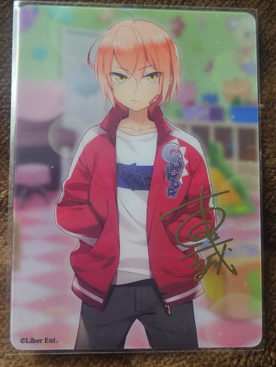 赤羽根双海 トレカ アイチュウ サイン 箔押し 交換】アイチュウ ランダムトレカ クリアカード 箔押し サイン (譲