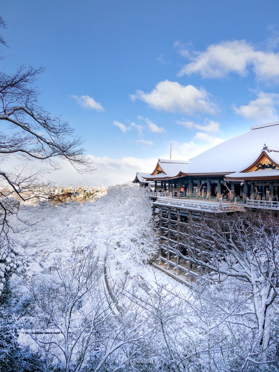 benzycocker's tweet image. 雪の清水寺、別格の美しさ。
