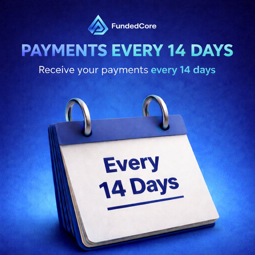 FundedCore's tweet photo. Consistency matters more than speed.

At FundedCore, payouts are processed every 14 days — clear rules, predictable cycles, no surprises.

Trade with structure. Get paid on schedule.

#FundedCore #FundedTrader #Funded #PropFirm #Finance #Forex #BTC https://t.co/fvEfTQr8Hr