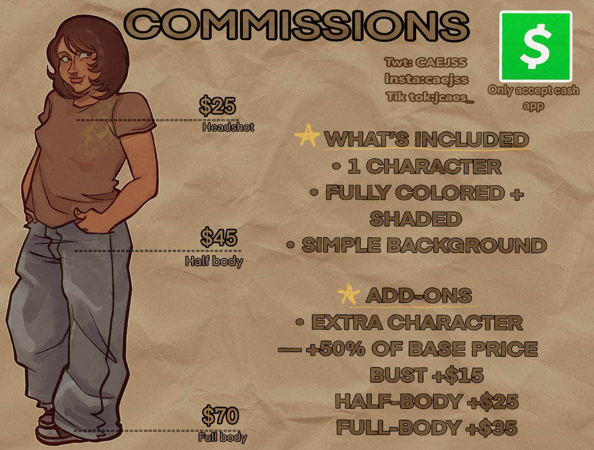 JCAEE/COMMISSIONS ARE OPEN!! tweet media