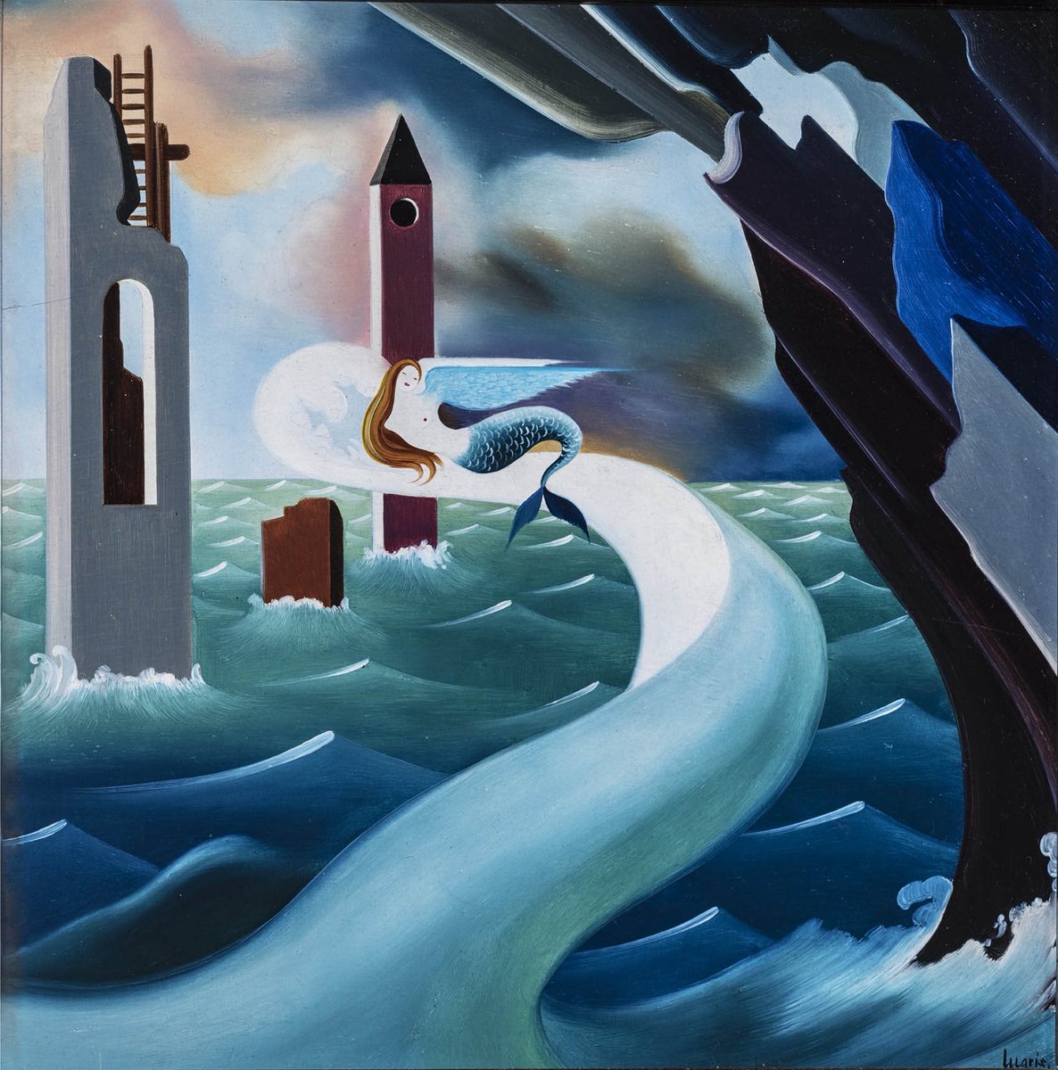 IlustresMarinos's tweet photo. #PIMart
Sirena alada, 1946
Urbano Lugris.
Vía Colección @SomosABANCA
La mar. Siempre.
Salud. https://t.co/nDdkG7IJ4v