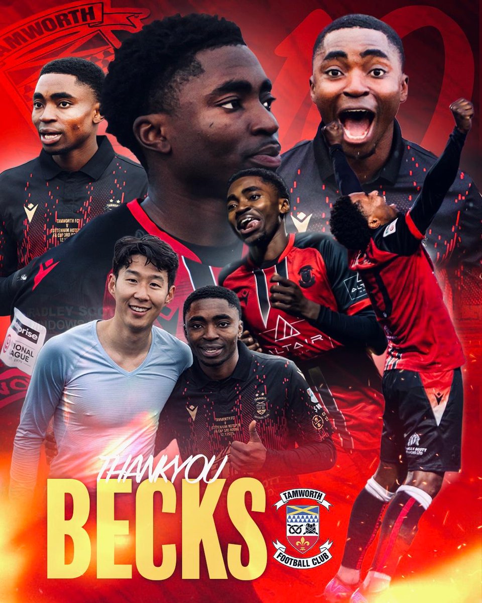 tamworthfc's tweet image. 📢 CLUB STATEMENT: Thank you Beck-Ray! 😢

Beck-Ray Enoru has today completed a permanent move to Notts County for an undisclosed fee.

Andy Peaks said:

🗣️ “I’m really pleased for Beck’s to be given the opportunity to join a club in the Football League. He had a few offers in…