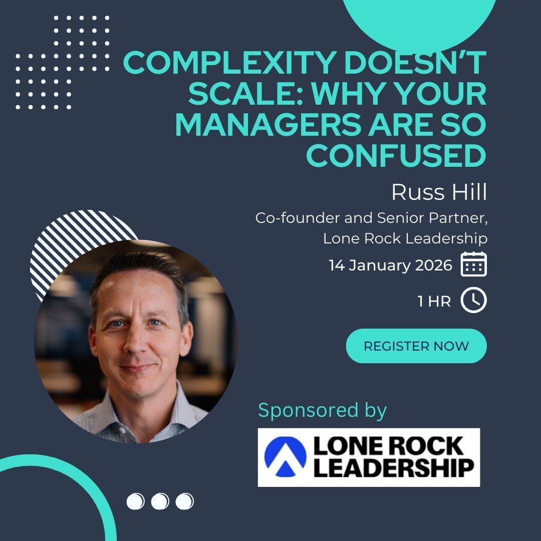 trainmagnetwork's tweet photo. If your managers are capable, why are they still confused? Join @RussHill for “Complexity Doesn’t Scale” and learn how to cut complexity, create clarity, and align leaders for results. Register: https://t.co/ADApJJocnz  #LeadershipDevelopment https://t.co/Q91jNVwtdq