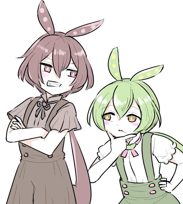 あんこもんさんとずんだもんさん、らくがき 