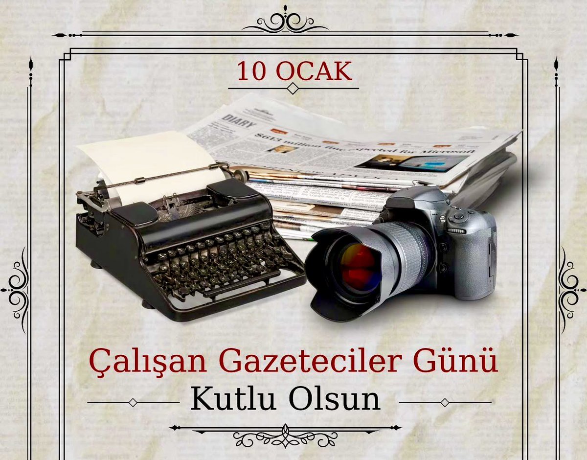 Mesleğini sorumluluk bilinci ve dürüstlükle icra eden, toplumsal hafızanın oluşmasında ve demokrasinin
güçlenmesinde önemli rol üstlenen basın çalışanlarımızın 10 Ocak
#ÇalışanGazetecilerGünü'nü en kalbi duygularımızla tebrik ediyor; meslek hayatlarında başarılar diliyoruz.