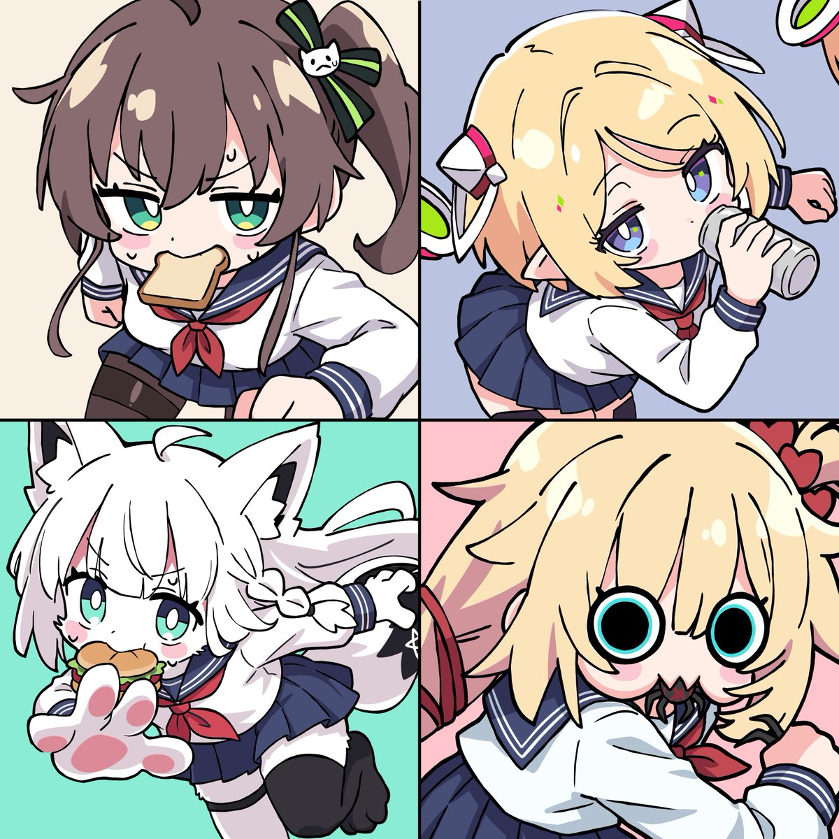 HyperKit44's tweet image. 遅刻しそうな1期生💦