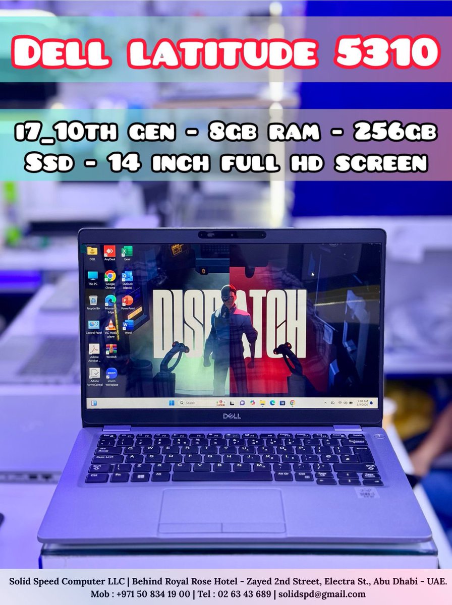 solidspd's tweet image. Tabby Available with 4 instalment
𝐒𝐨𝐥𝐢𝐝 𝐒𝐩𝐞𝐞𝐝 𝐂𝐨𝐦𝐩𝐮𝐭𝐞𝐫 
Electra Street, Abudhabi
Ph no - 𝟎𝟓𝟎𝟖𝟑𝟒𝟏𝟗𝟎𝟎
Mail id - 𝒔𝒐𝒍𝒊𝒅𝒔𝒑𝒅@𝒈𝒎𝒂𝒊𝒍.𝒄𝒐𝒎