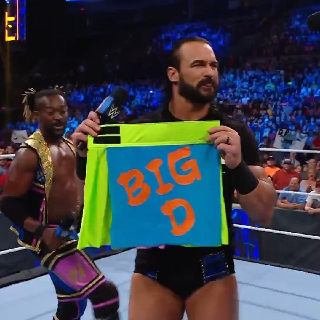 TrueKofi's tweet image. BIG D!!

No matter how many times he’s beaten down, he ALWAYS rises to the occasion &amp;amp; endures! He’s never needed anyone to stroke his ego, orgas him up! What comes from all that hard work?

Championships! The Undisputed WWE Title to be exact!

Congrats @dmcintyrewwe! 🥂

#DrewDay