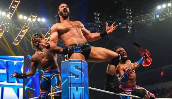 TrueKofi's tweet image. BIG D!!

No matter how many times he’s beaten down, he ALWAYS rises to the occasion &amp;amp; endures! He’s never needed anyone to stroke his ego, orgas him up! What comes from all that hard work?

Championships! The Undisputed WWE Title to be exact!

Congrats @dmcintyrewwe! 🥂

#DrewDay