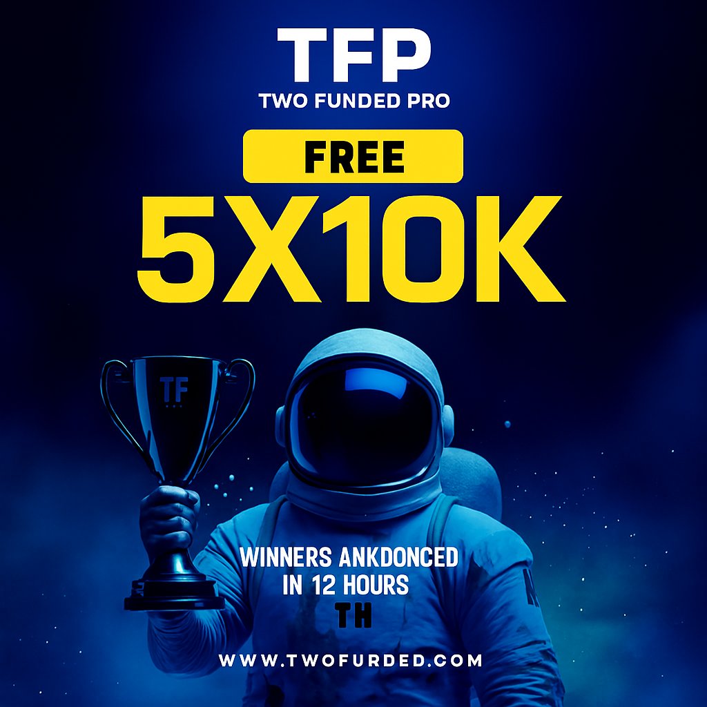 DailyRangeTrder's tweet photo. 🎁Giveaway Notification 🎁
 5 x $10,000 Instant Funded Accounts   

 You must complete the tasks to be eligible 
TO Enter 👇

✅Follow @DailyRangeTrder, @TwoFundedPro, @MyFundedFxTrade
@Tuckercalsonfx

✅ Like and Retweet 

✅️Tag 3 Trader Friends

♻️Winner Announced in 72 Hours https://t.co/MAI31LZKAN