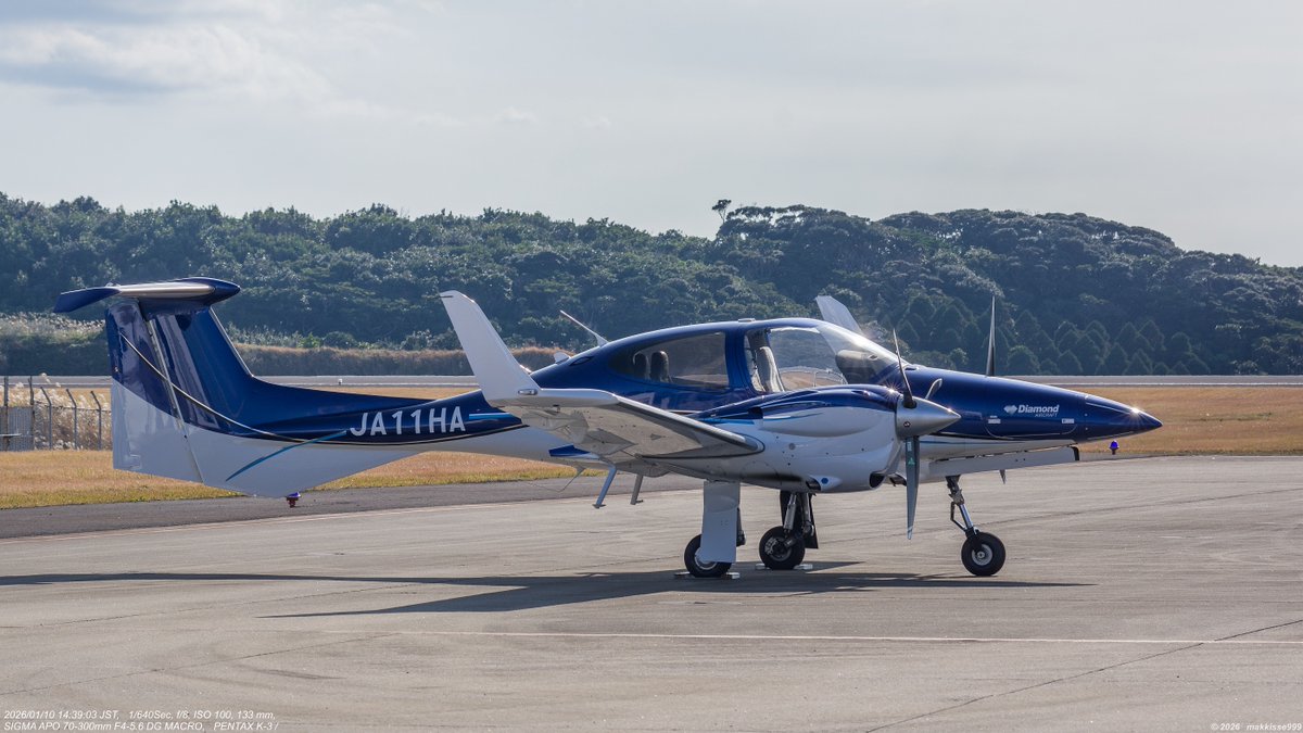 1月10日 14:39～15:23 JA11HA #本田航空 Diamond DA42 NG TwinStar
