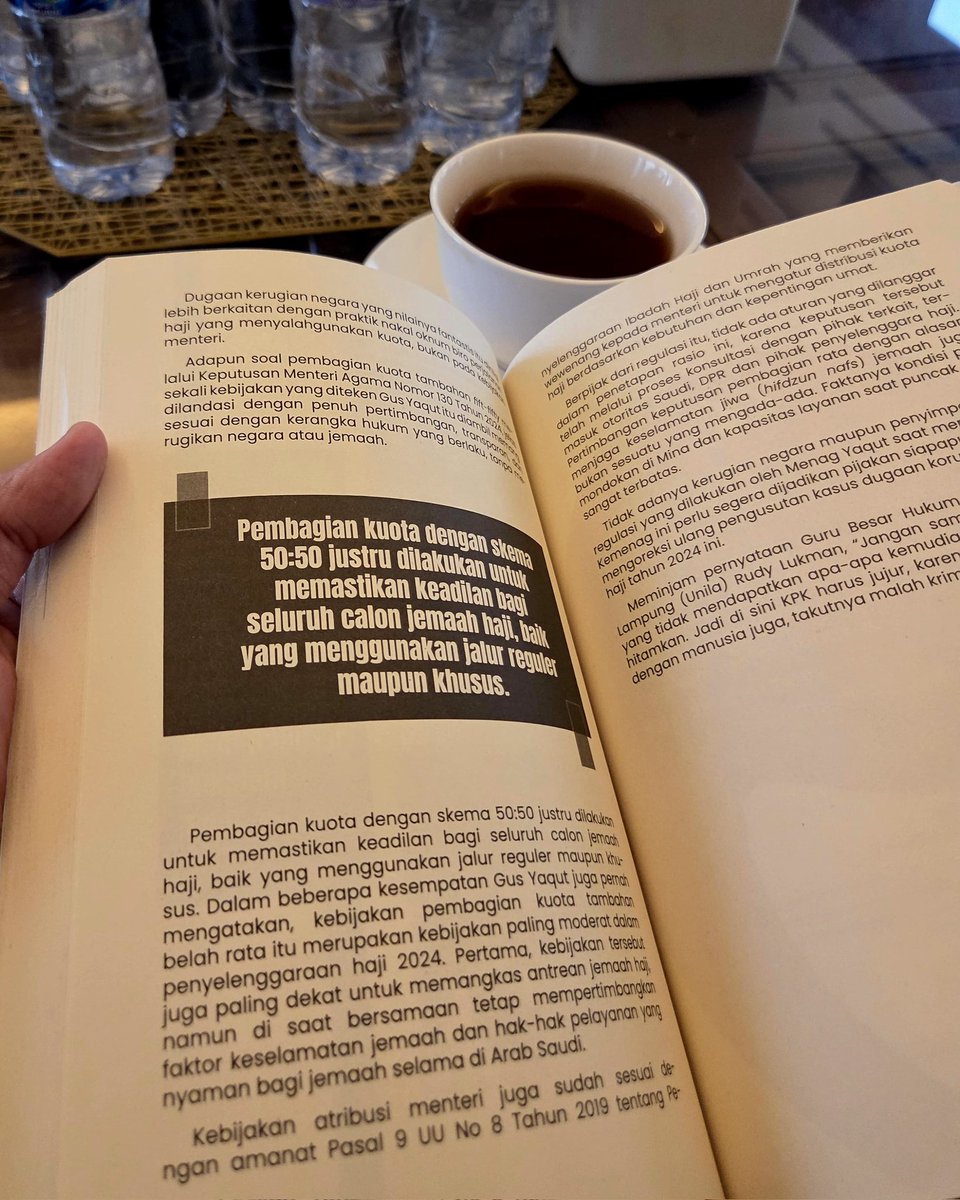 “Buku Putih Kuota Haji 2024" dihadirkan sebagai upaya pencerahan, bukan penghakiman. Ia bertujuan meluruskan pemahaman publik dengan menyajikan duduk perkara kuota tambahan secara utuh—mulai dari dasar kebijakan, konteks regulasi, proses pengambilan keputusan,