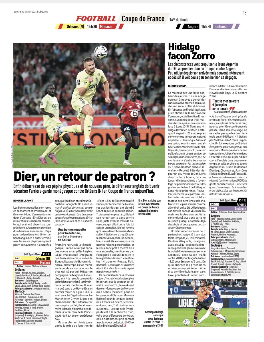 LudoLamoureux's tweet image. #ORLMON #CDF #lequipe #dier #dier #blessés #scuroout #asm #monaco