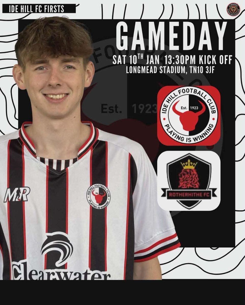 idehillfc's tweet image. Matchday

The weekends here again which means we’re back at home today in cup action 👊🏼⚫️⚪️

Ide Hill 🆚 Rotherhithe FC 
🗓️ Saturday 10th January 2026
⏰ 1:30pm KO
📍 Longmead Stadium, Darenth Avenue, Tonbridge, TN10 3JF
🏆 Invitational Trophy