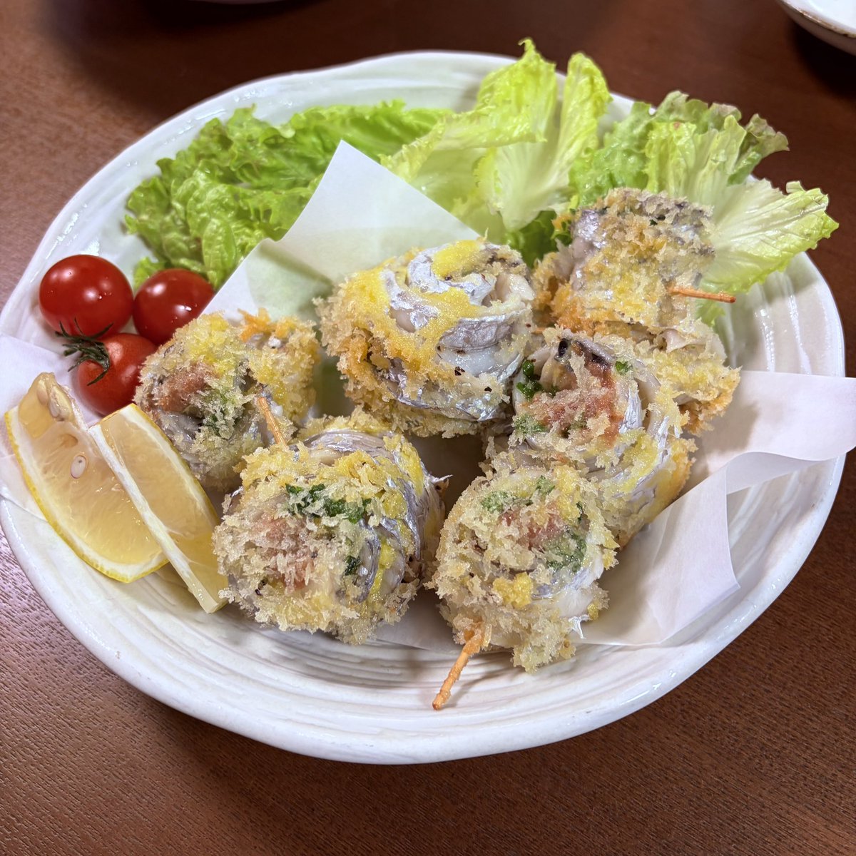 tomorimo's tweet image. 貧果は寂しいけど帰ってからが楽だね😊
ドラゴン盛りと太刀フライ🐉