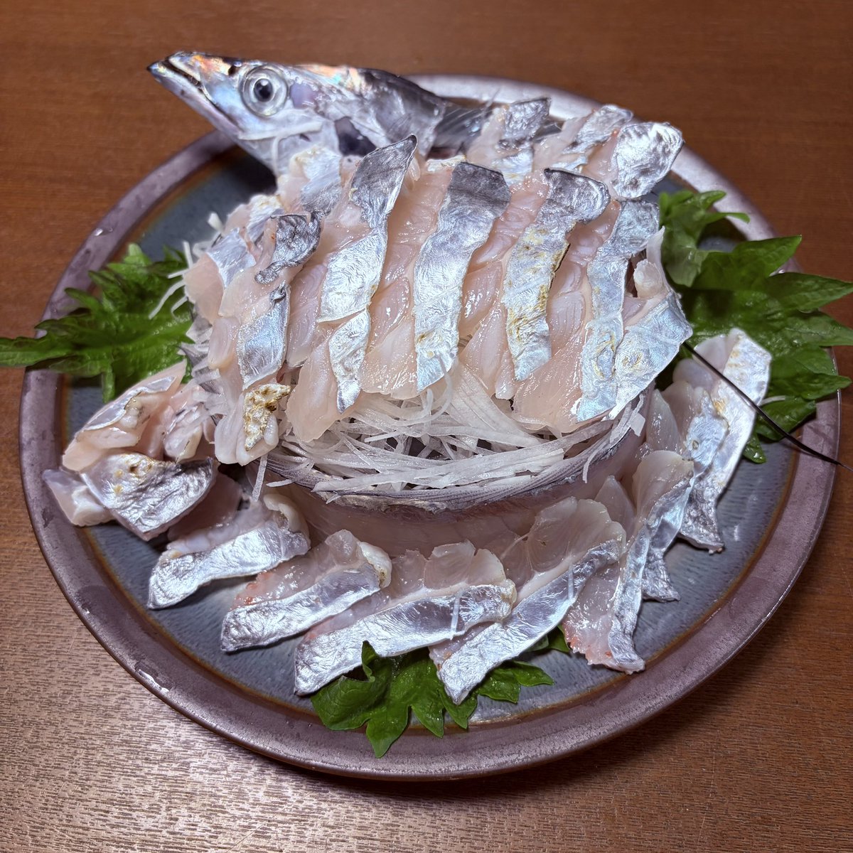 tomorimo's tweet image. 貧果は寂しいけど帰ってからが楽だね😊
ドラゴン盛りと太刀フライ🐉