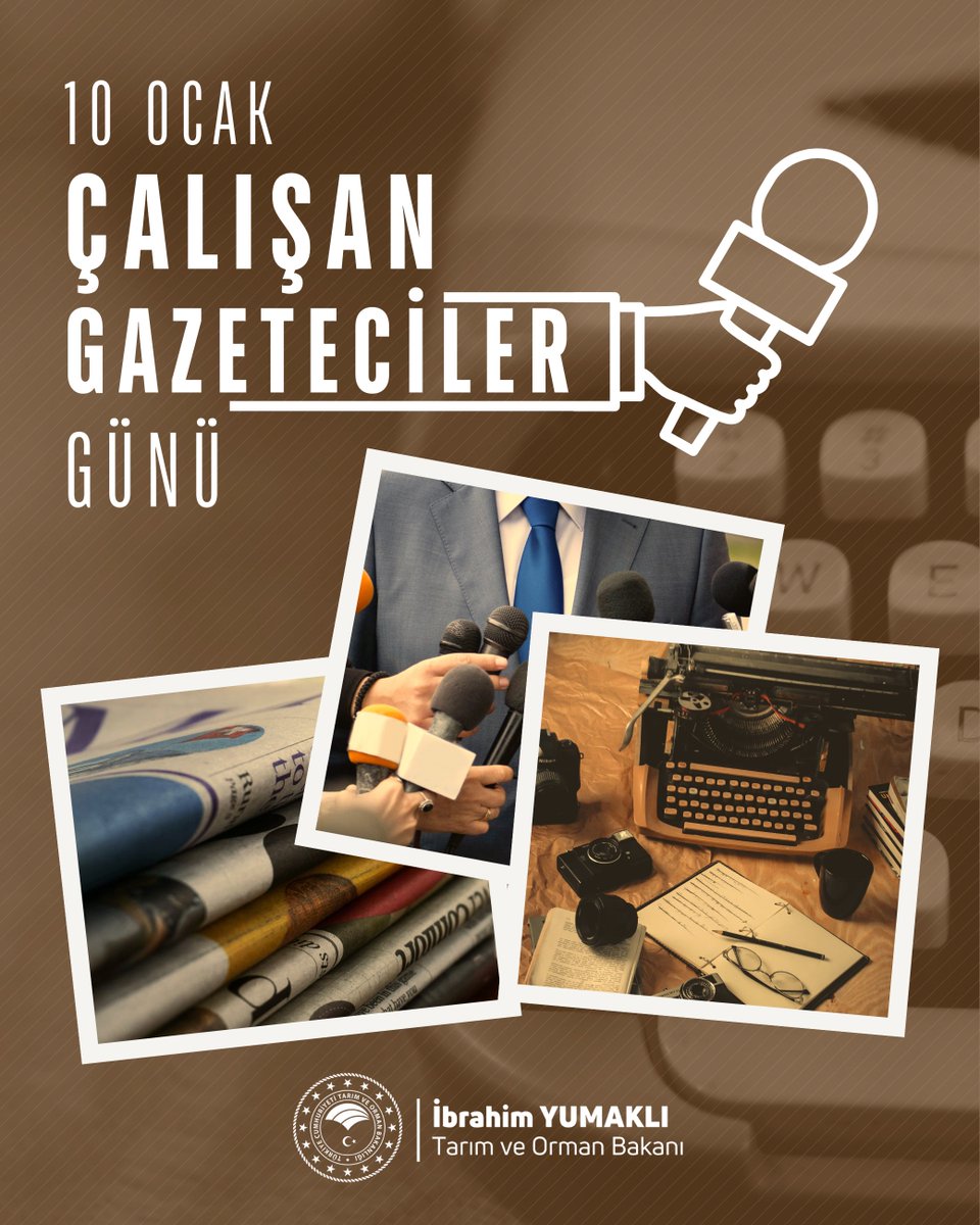 Kamuoyunu doğru, tarafsız ve ilkeli habercilik anlayışıyla bilgilendiren; zor şartlar altında dahi mesleğinin onurunu koruyarak görev yapan tüm basın mensuplarımızın 10 Ocak Çalışan Gazeteciler Günü’nü kutluyorum.

Bu vesileyle, başta Gazze’de olmak üzere, mesleğini icra ederken