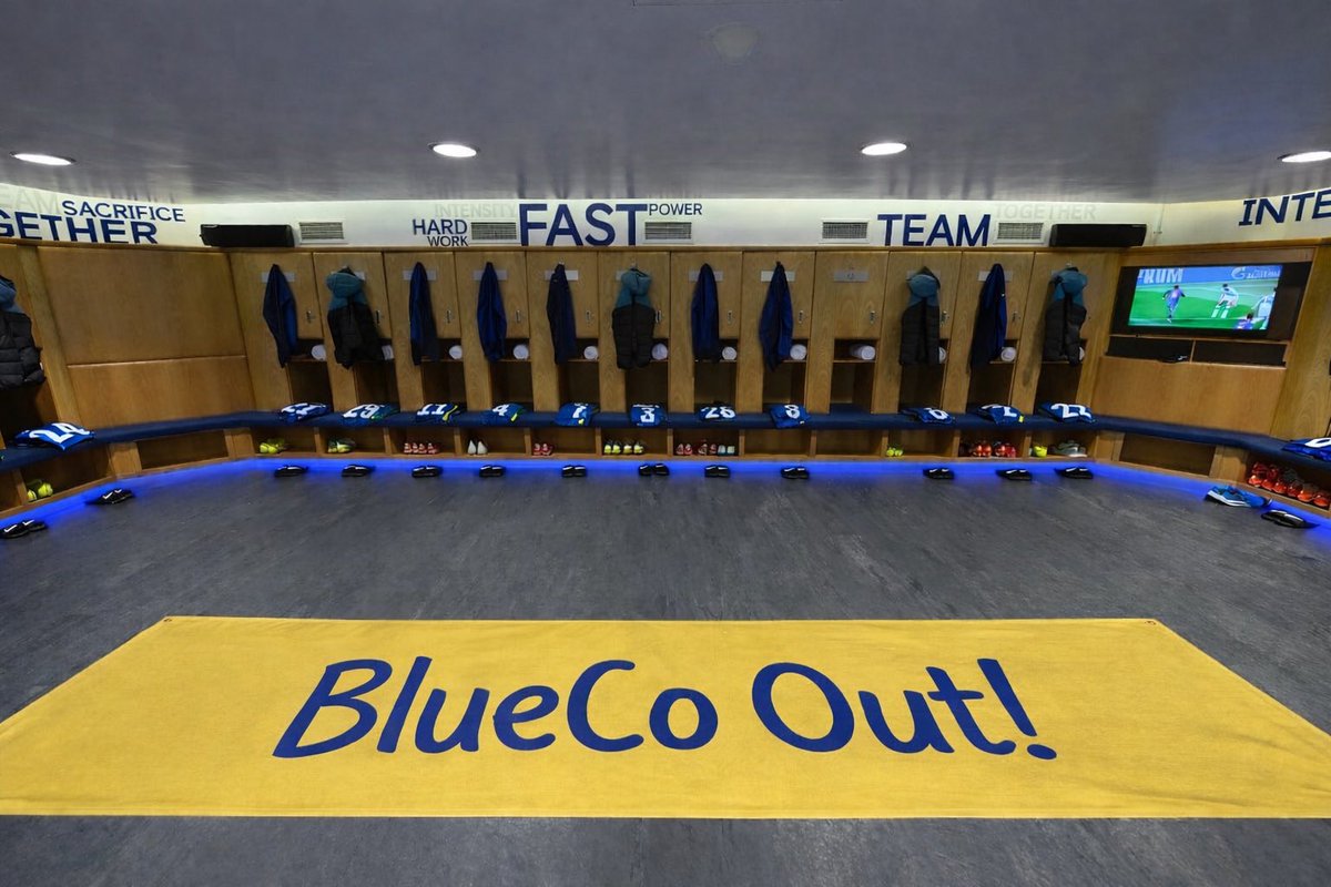 sgcfc23's tweet image. Chelsea’s new changing room is taking shape, to mark the start of the Liam Rosenior era.

“BlueCo Out”
