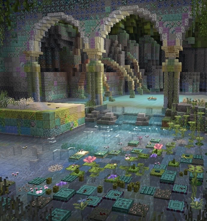 dD7VQtH6VHdH4PL's tweet image. 泉　Spring
 #Minecraft #Minecraftbuilds