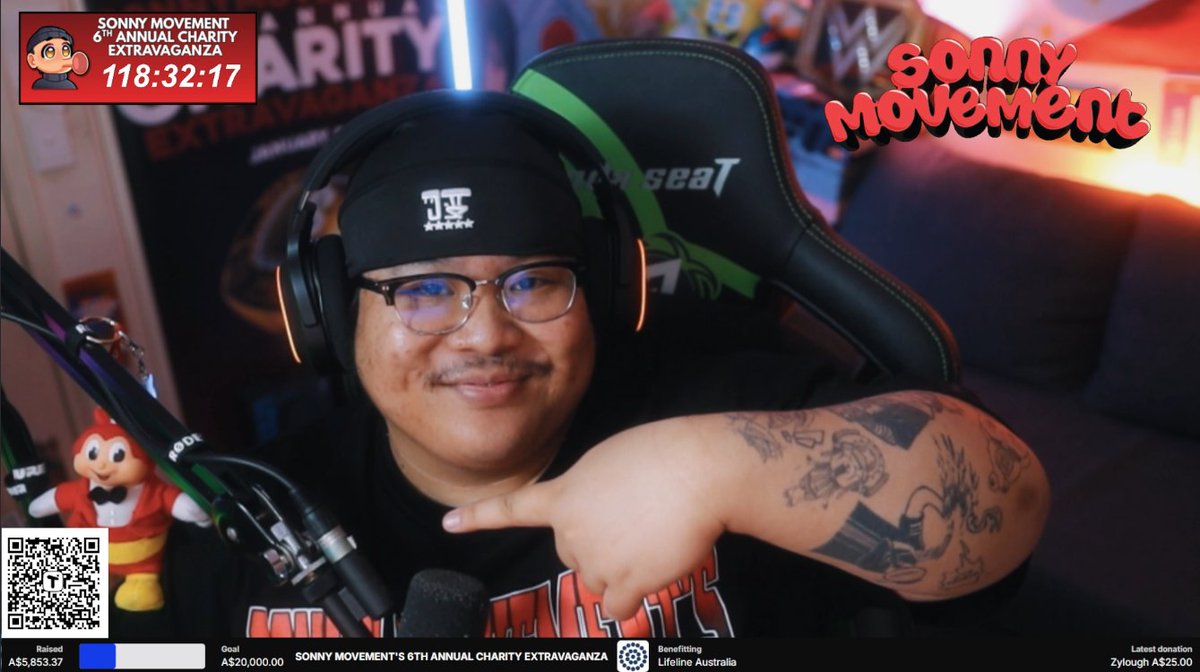 SonnyMovement's tweet image. Day 1 completed! we only have 5 more days left!

We have already raised 5.8K for lifeline Australia.

This is my official call out to any streamer that has stumbled across tweet! 

Come join the streams, help us make that difference and get us to $20 raised!