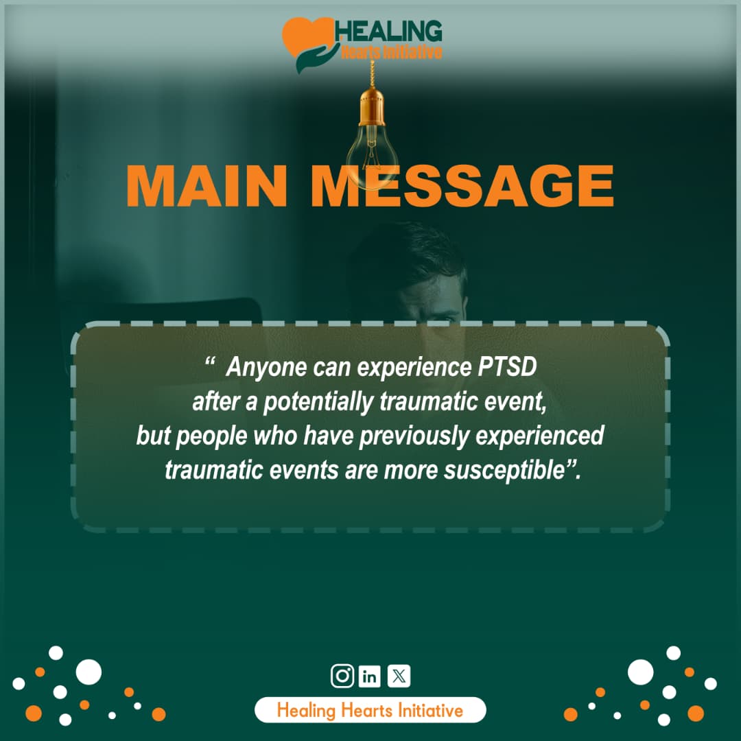 HealingHearts78's tweet photo. #PTSD can develop after overwhelming trauma  and millions are affected worldwide.
📊 WHO: • 70% experience trauma
• 3.9% live with #PTSD
• Rates triple after war &amp; violence
Awareness is prevention. Healing is possible. 
@WHORwanda @WHOAFRO @UNICEFRwanda @UNFPARwanda @RBCRwanda https://t.co/GtFPPjfLEp